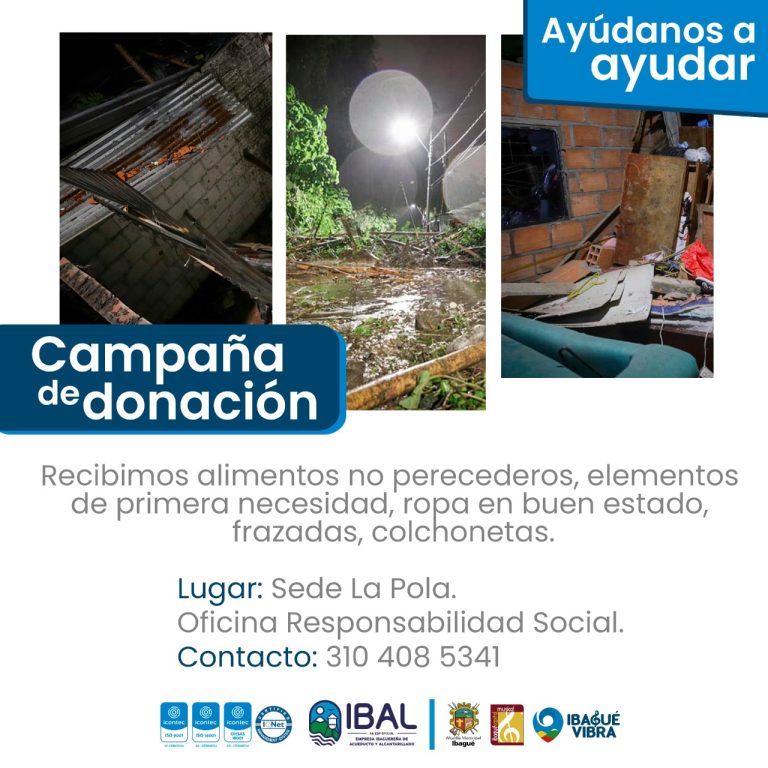 CAMPAÑA DE DONACION BARRIO  BALTAZAR