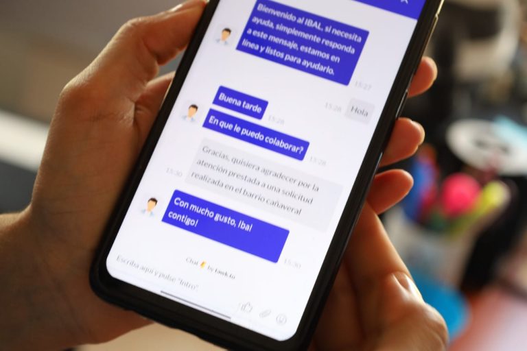 Así funciona el chat virtual del Ibal