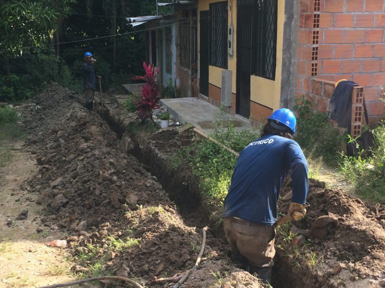 Instalación de redes de acueducto en Calucaima llegó a un 70%