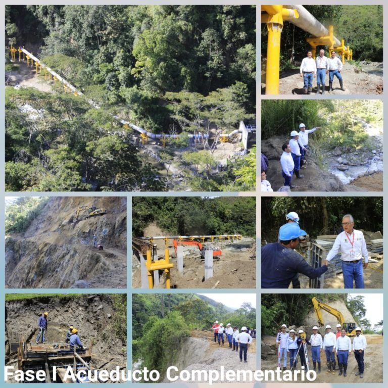 Visita de verificación y seguimiento a las obras del Acueducto Complementario realizó el Alcalde de Ibagué, junto al Gerente del IBAL y el secretario de Desarrollo Rural, obra de ciudad que avanza en un 86% en su fase 1
