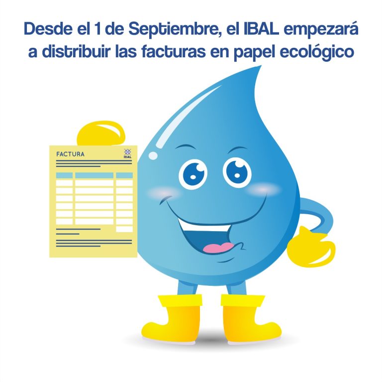 Ahora nuestra factura será impresa en papel ecológico y tintas biodegradables, en el IBAL continuamos reduciendo nuestros impactos