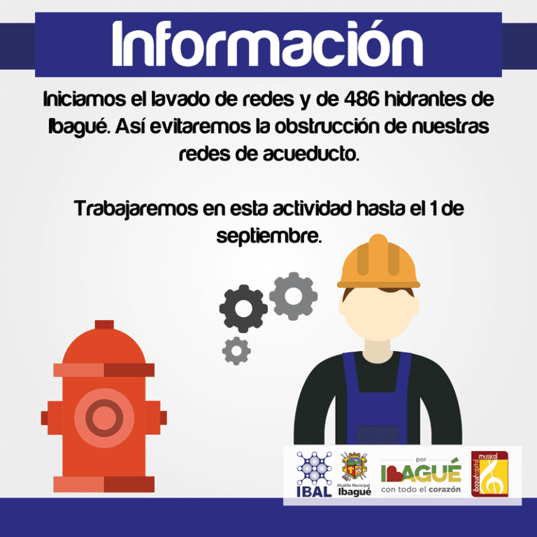 IBAL ejecutará mantenimiento a redes e hidrantes de la ciudad