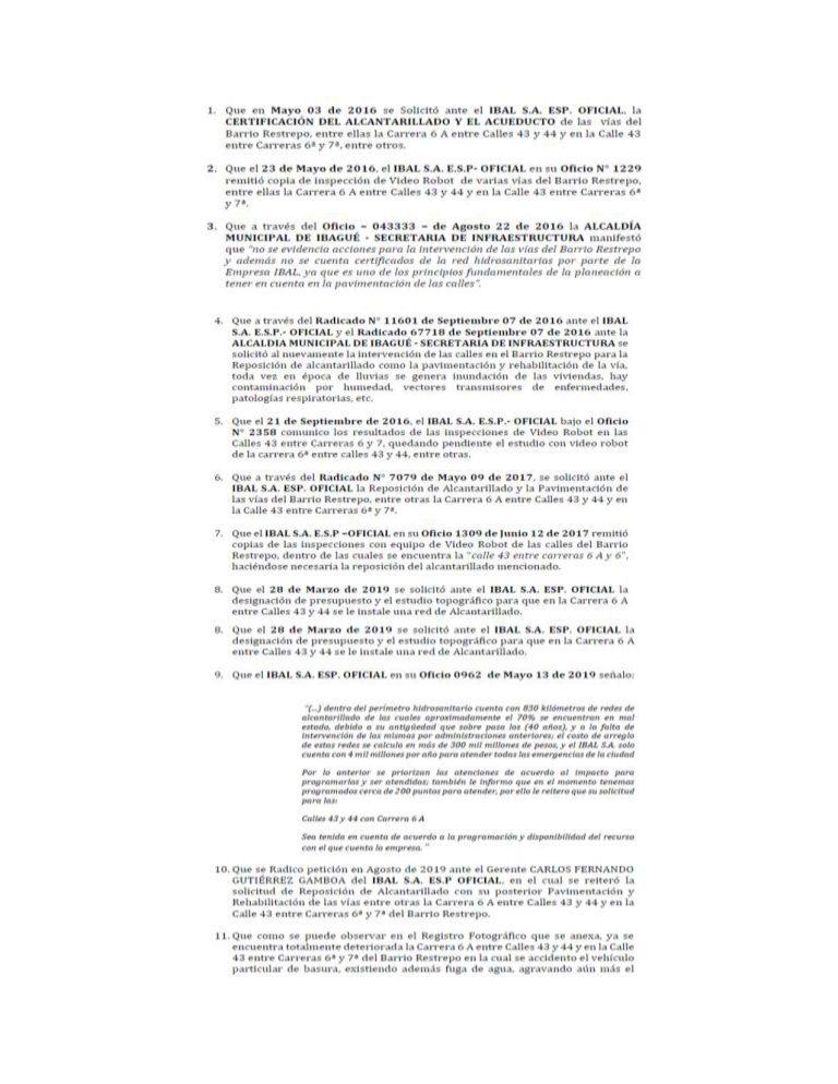 Auto Admisorio Demanda de Acción Popular Rad 2020-00157
