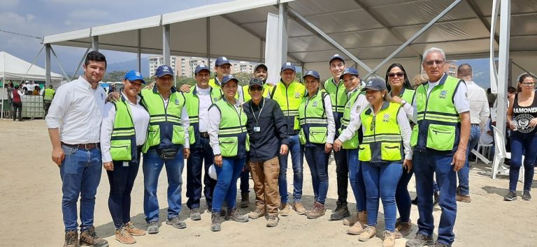 Presidente Duque coloca la primera piedra del Coliseo Mayor de Ibagué, el IBAL estuvo presente