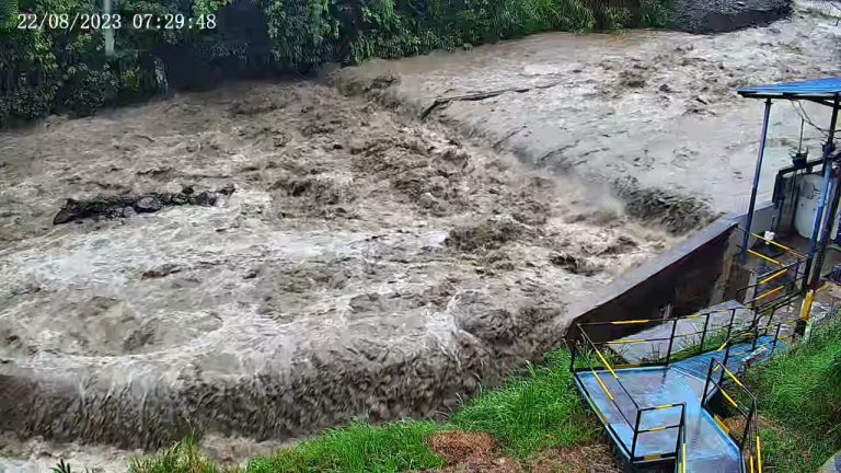 Por aumento de lluvias, fue suspendida la captación en el Combeima